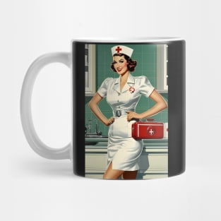 Beautiful retro nurse Mug